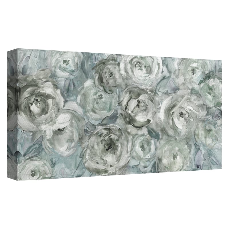 Masterpiece Art Gallery Climbing Roses Silver by Carol Robinson Canvas Art Print