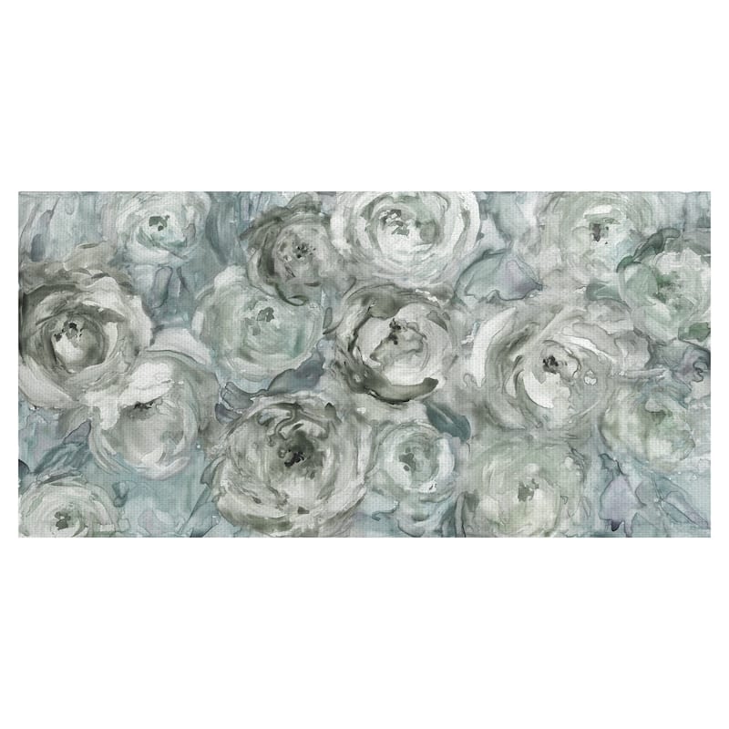 Masterpiece Art Gallery Climbing Roses Silver by Carol Robinson Canvas Art Print