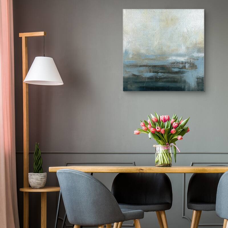 Masterpiece Art Gallery Morning Abstract Blue By Carol Robinson Canvas Art Print