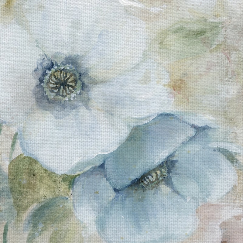 Fine Art canvas Pastel Garden I White Flowers By Carol Robinson Canvas Art Print