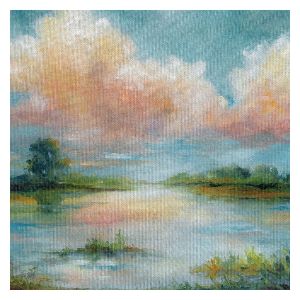 Masterpiece Art Gallery Quiet Spring Colorful Pond By Carol Robinson Canvas Art Print