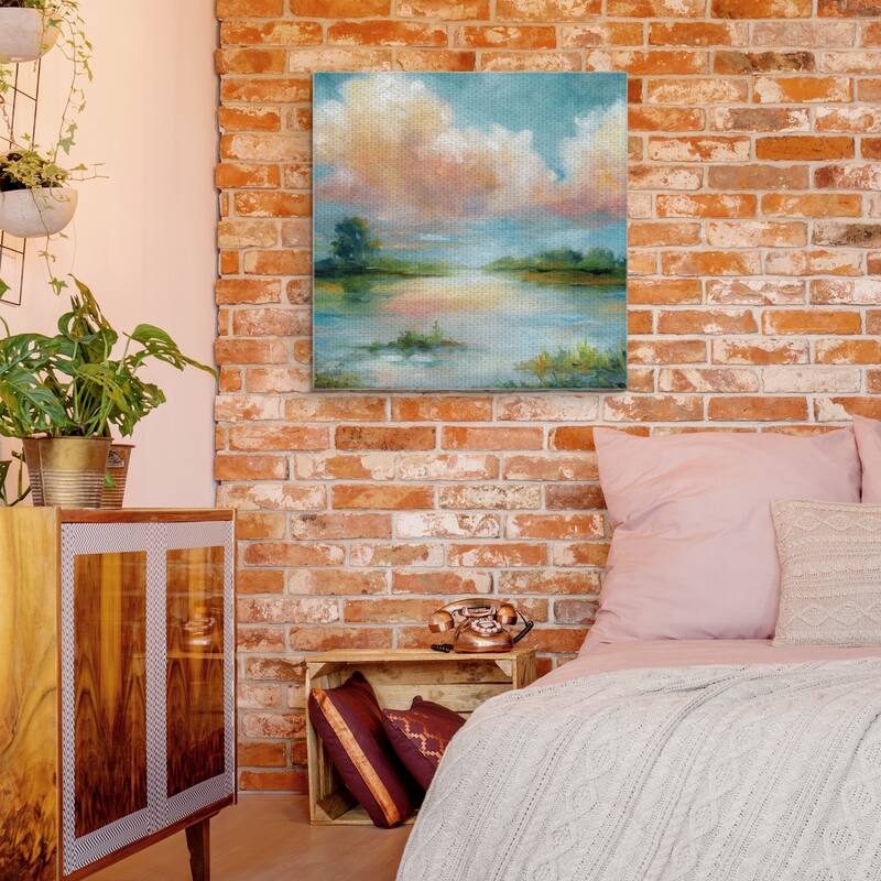 Masterpiece Art Gallery Quiet Spring Colorful Pond By Carol Robinson Canvas Art Print