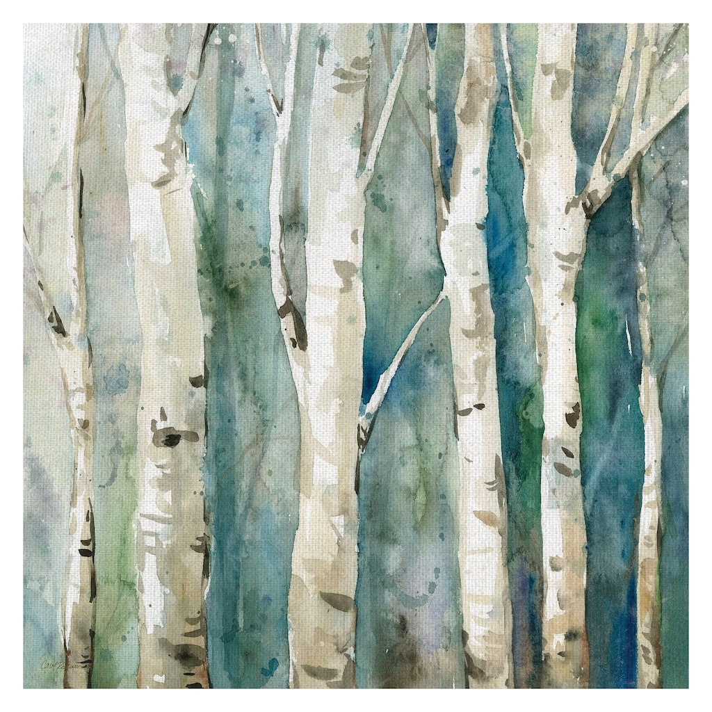 Masterpiece Art Gallery River Birch Trees II by Carol Robinson Canvas Art Print