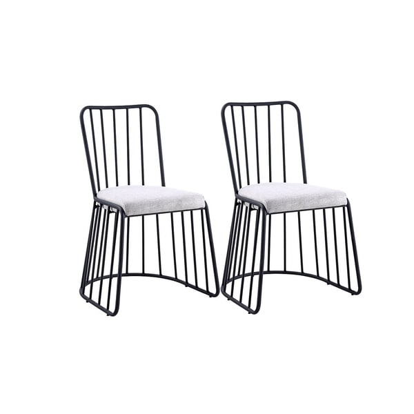 Shop 2 Piece Set of Metal Frame Dining Chairs - Free Shipping Today ...