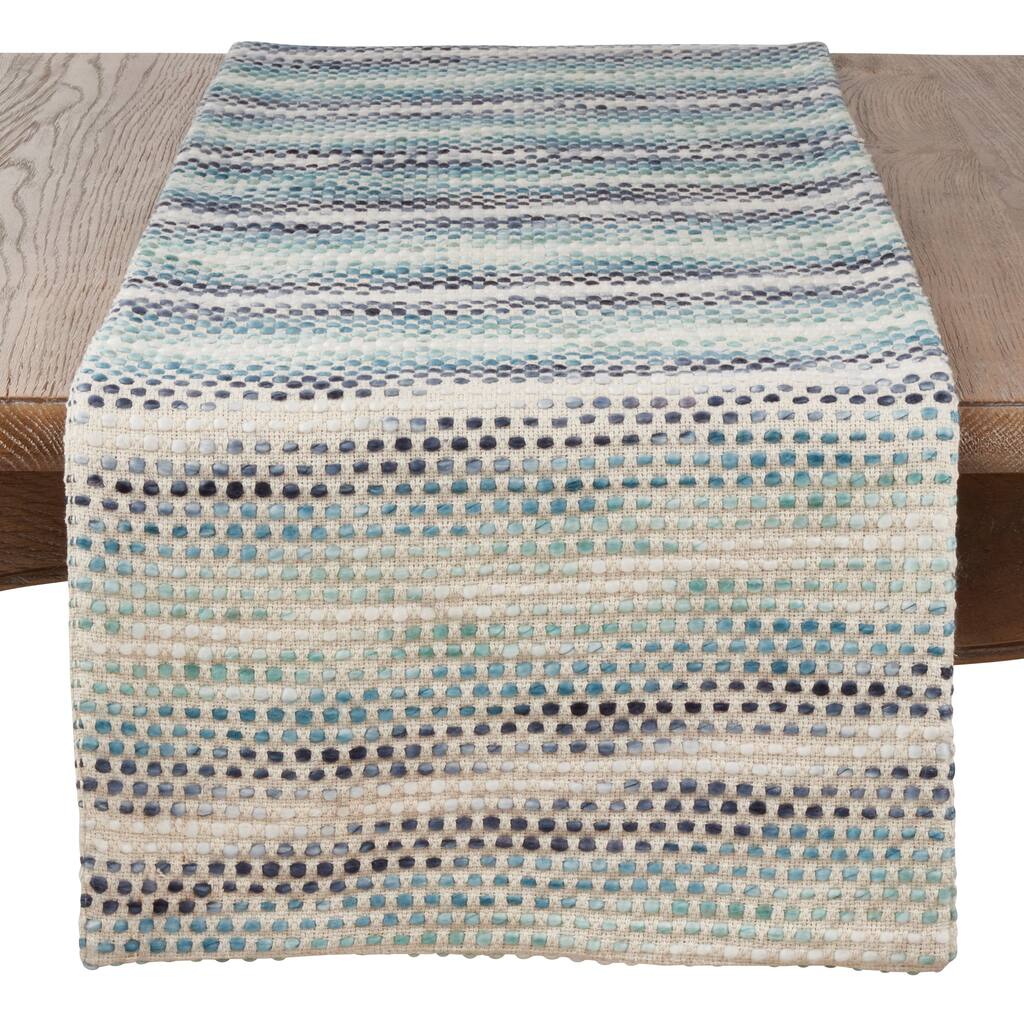 Woven Table Runner With Confetti Design