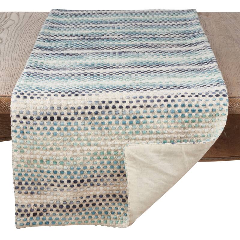 Woven Table Runner With Confetti Design