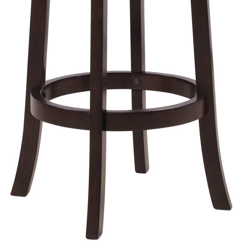 Traditional Brown Swivel 29 In. Bar Stool