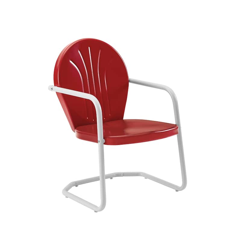 Crosley Griffith Outdoor Metal Armchair - 22 W x 28.2 D x 33.25 H