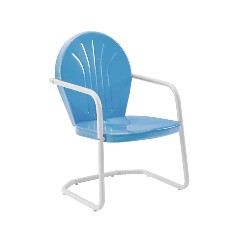 Crosley Griffith Outdoor Metal Armchair - 22 W x 28.2 D x 33.25 H