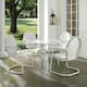 Howard Bay White Metal 5-piece Outdoor Dining Set with 39-inch Table and White Chairs by Havenside Home
