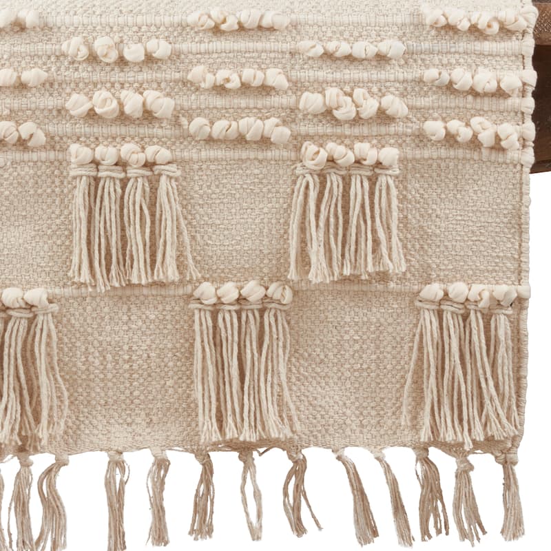 Table Runner With Tassel Moroccan Design