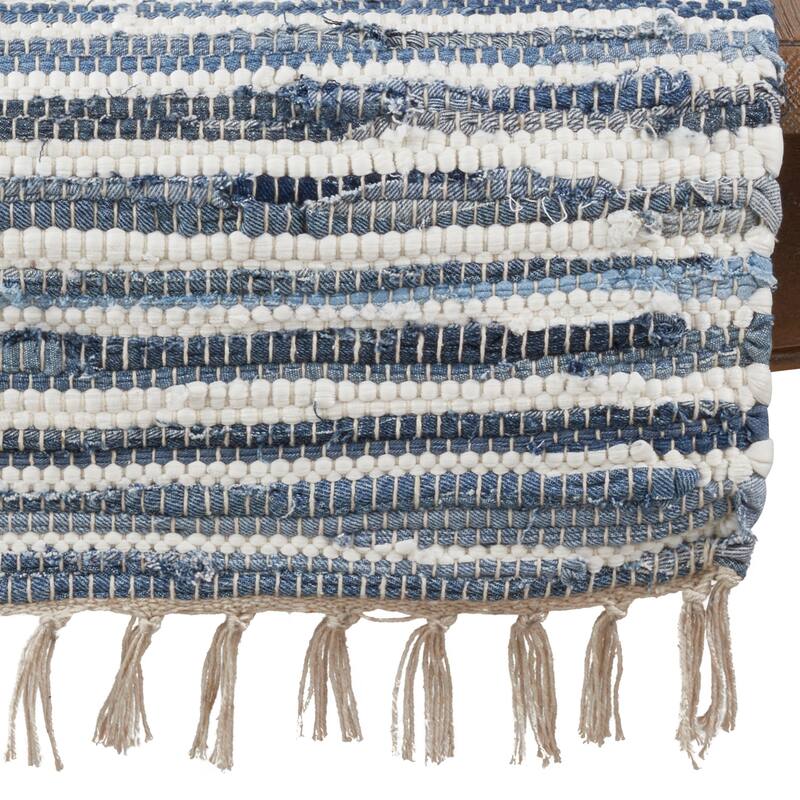 Striped Denim Chindi Dining Table Runner
