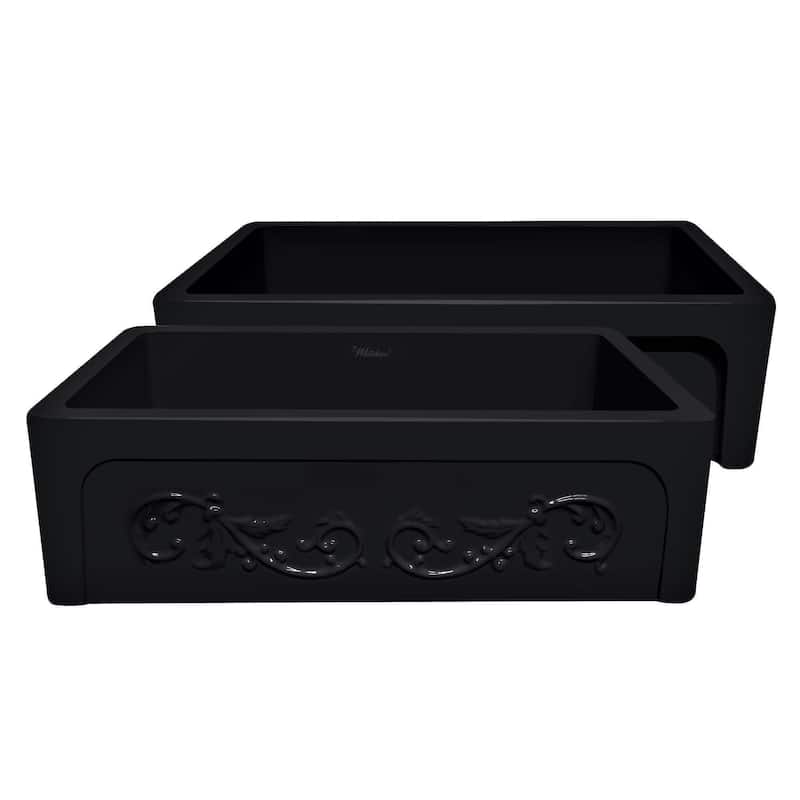 Glencove St. Ives 33" Front Apron Fireclay Sink - Black