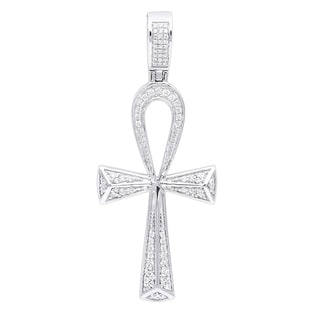 FB Jewels 14k White Gold Mozambique Garnet 14 Necklace 