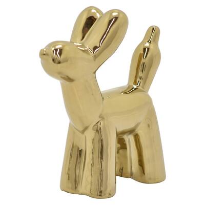 Three Hands Ceramic Balloon Dog-Gold