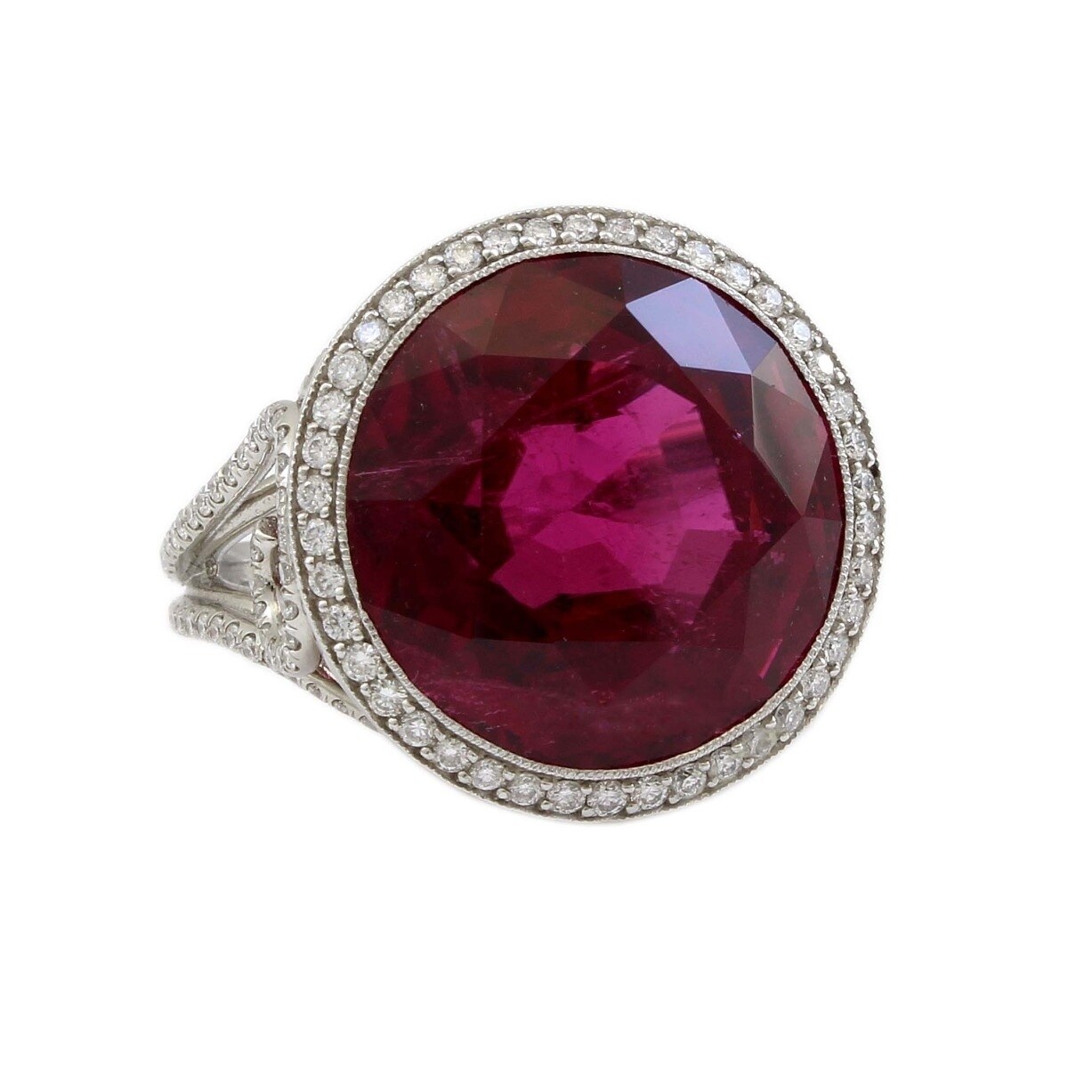 red tourmaline ring