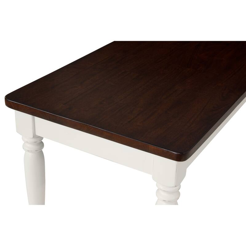 Crosley Shelby Distressed White Dining Bench - 54 "W x 16 "D x	18 "H