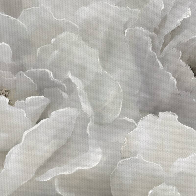 Soft White Peony Lace by Nan Wrapped Canvas Painting Art Print
