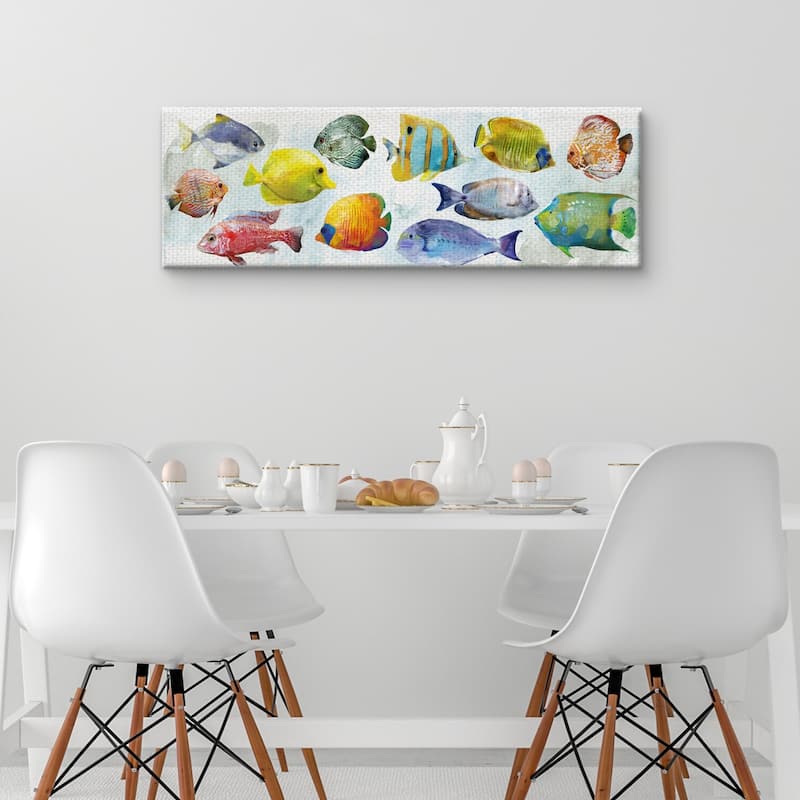 Tropical Fish Swim by Studio Arts Wrapped Canvas Art Print