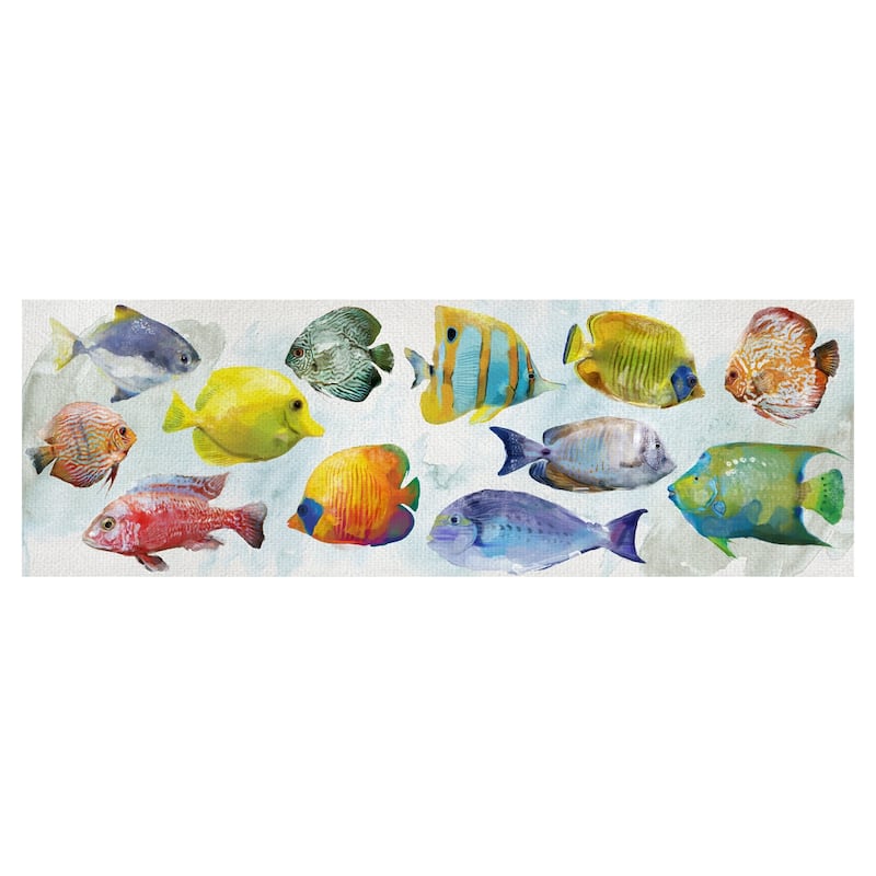 Tropical Fish Swim by Studio Arts Wrapped Canvas Art Print