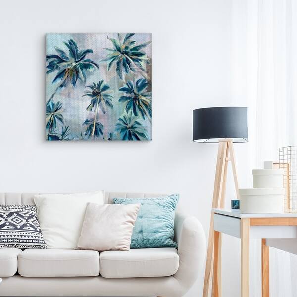 Rise Above Skyward Palm Trees by Studio Arts Wrapped Canvas Painting ...