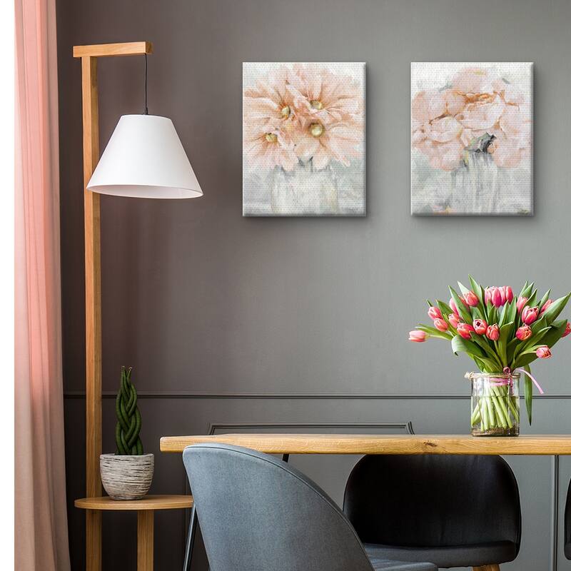 Fresh Picks Cosmos I & Roses II by Studio Arts Wrapped Canvas Painting Art Print