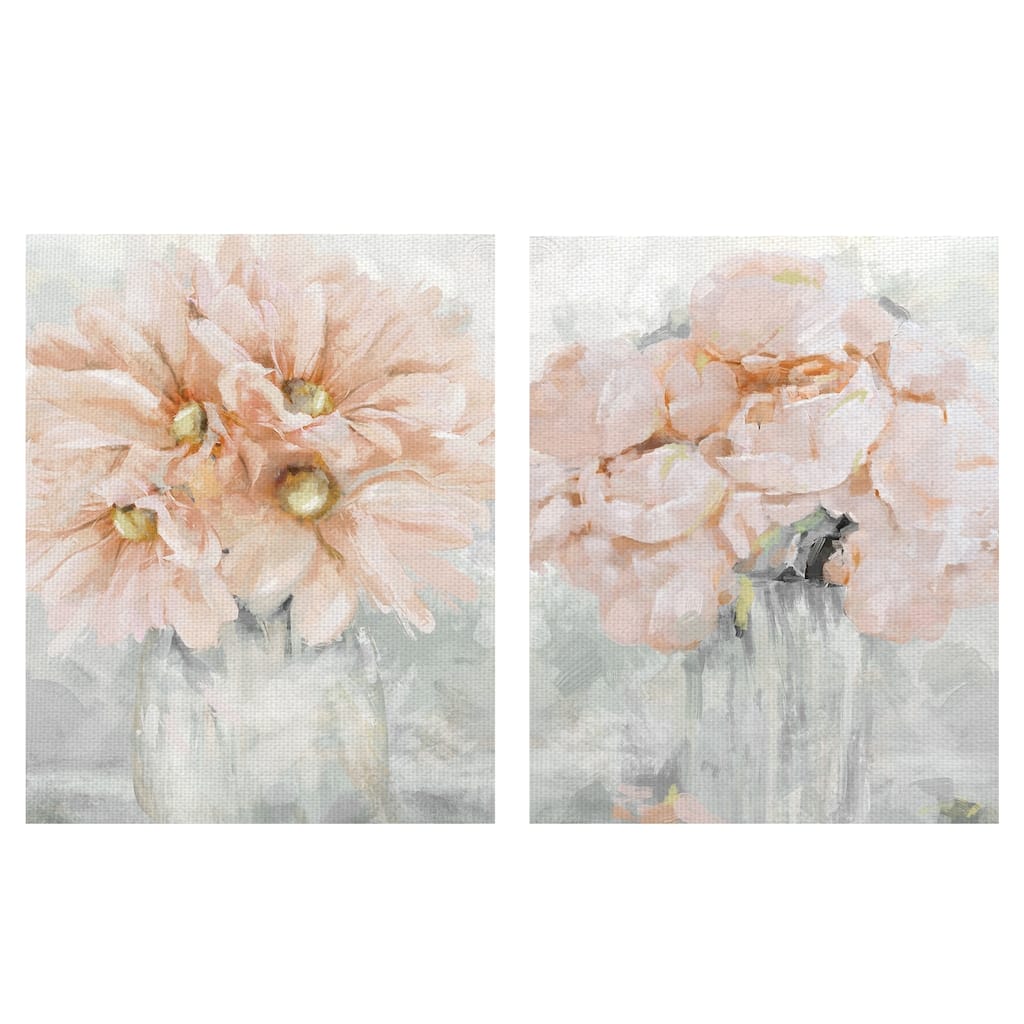 Fresh Picks Cosmos I & Roses II by Studio Arts Wrapped Canvas Painting Art Print