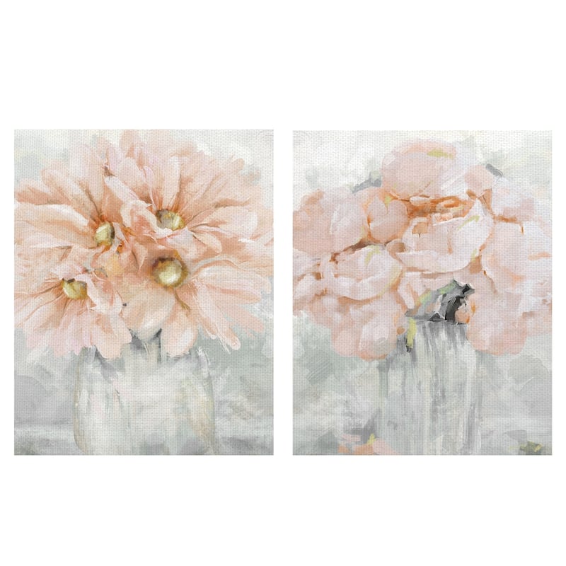 Fresh Picks Cosmos I & Roses II by Studio Arts Wrapped Canvas Painting Art Print