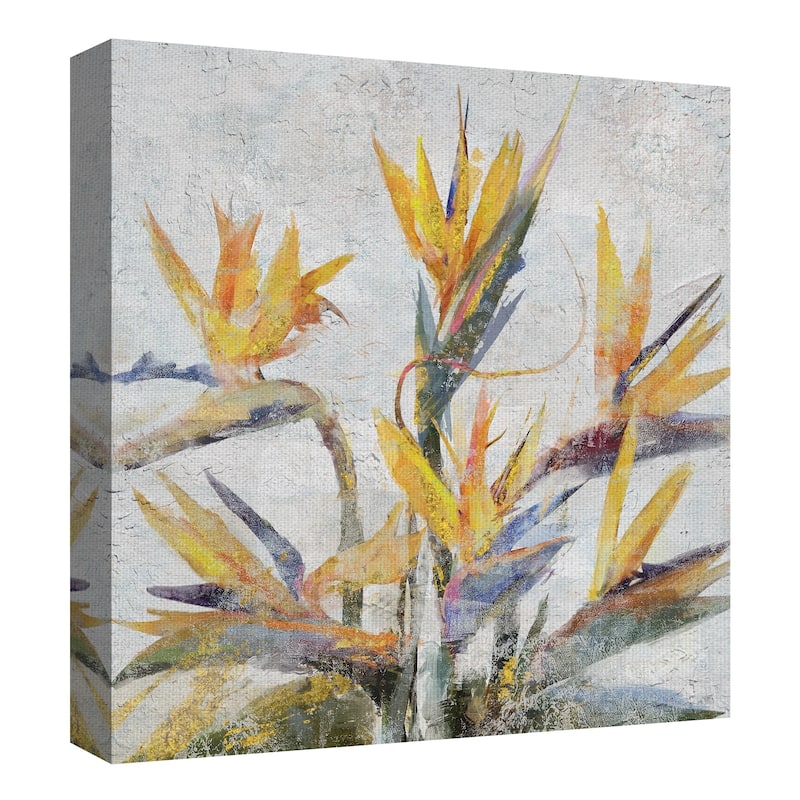 Bird Of Paradise Flower By Studio Arts Wrapped Canvas Painting Art 