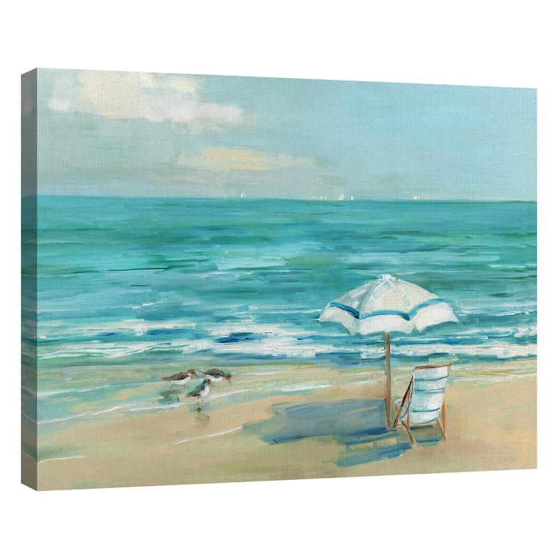 Simply Summer Beach Day by Sally Swatland Wrapped Canvas Painting Art Print