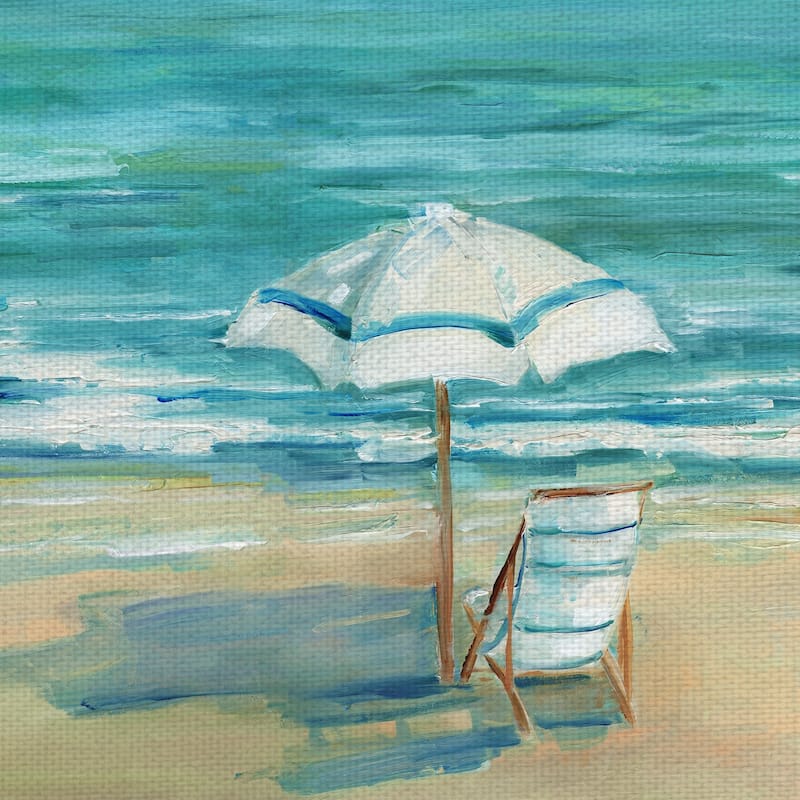 Simply Summer Beach Day by Sally Swatland Wrapped Canvas Painting Art Print