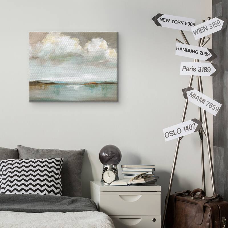 Big Sky Nature Landscape by Nan Wrapped Canvas Painting Art Print