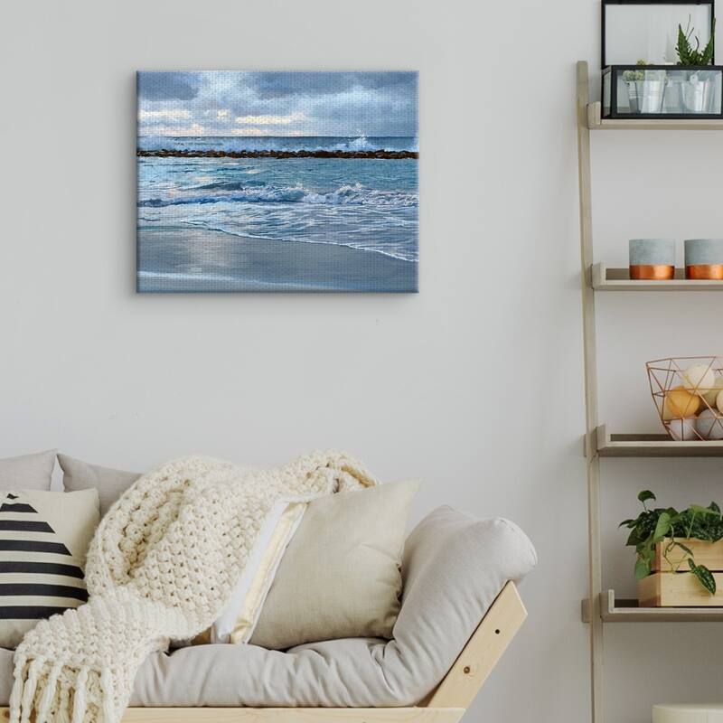 Sunrise Blues Ocean View by Studio Arts Wrapped Canvas Painting Art Print