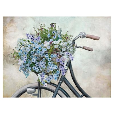 Sweet Bicycle Ride by Studio Arts Wrapped Canvas Painting Art Print