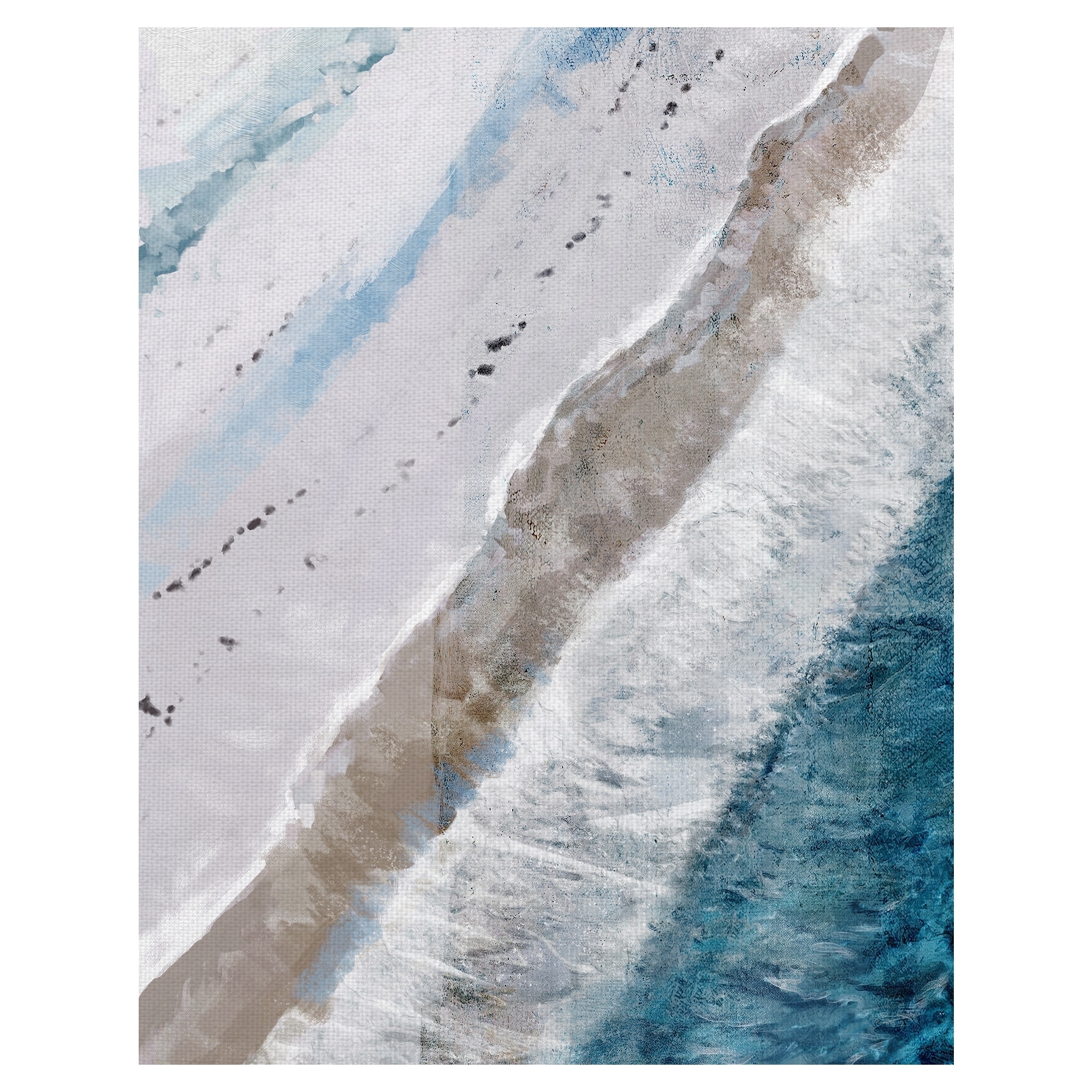 Coastal Abstractions Birds Eye View II by Studio Arts Wrapped Canvas Painting Art Print