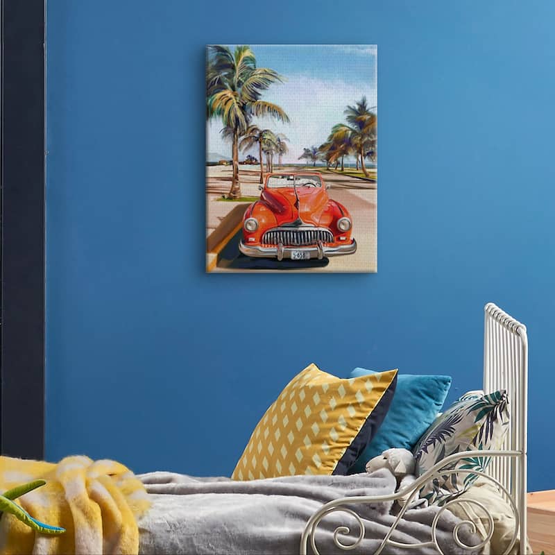 Retro Beach Day I by Studio Arts Wrapped Canvas Art Print