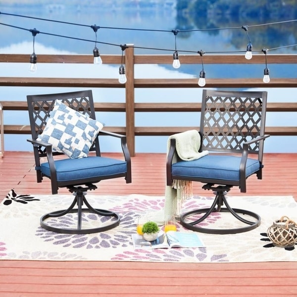 Patio Festival Outdoor Swivel Dining Chair Set Of 2