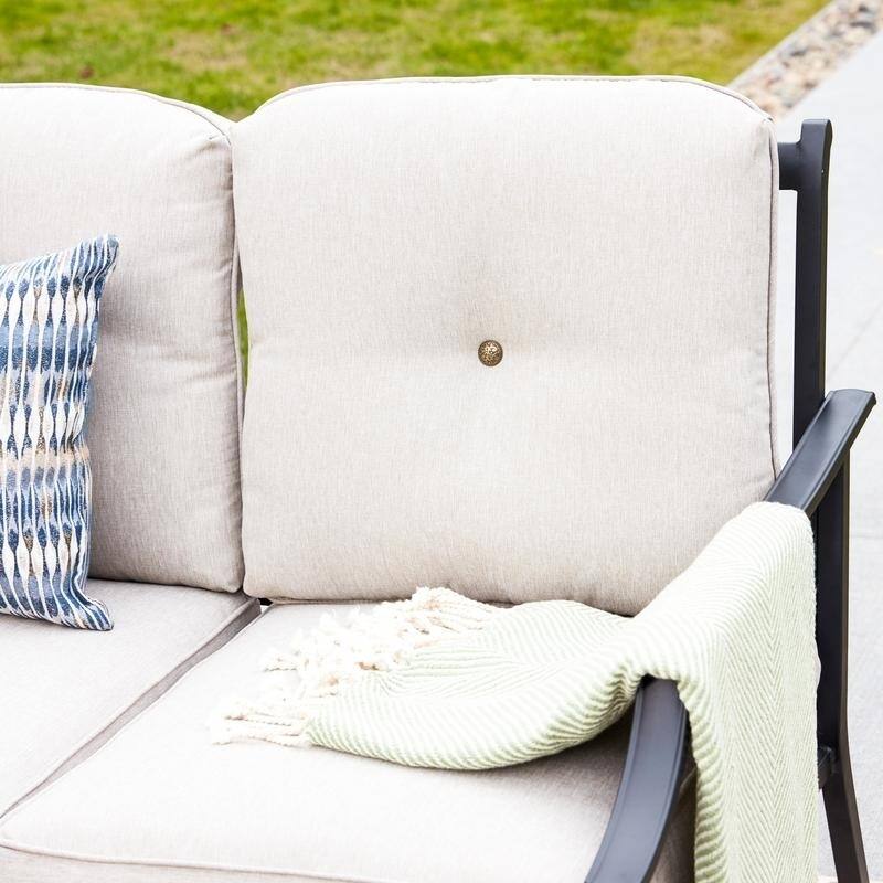 Patio Festival 2-Piece Outdoor Loveseat and Coffee Table Set