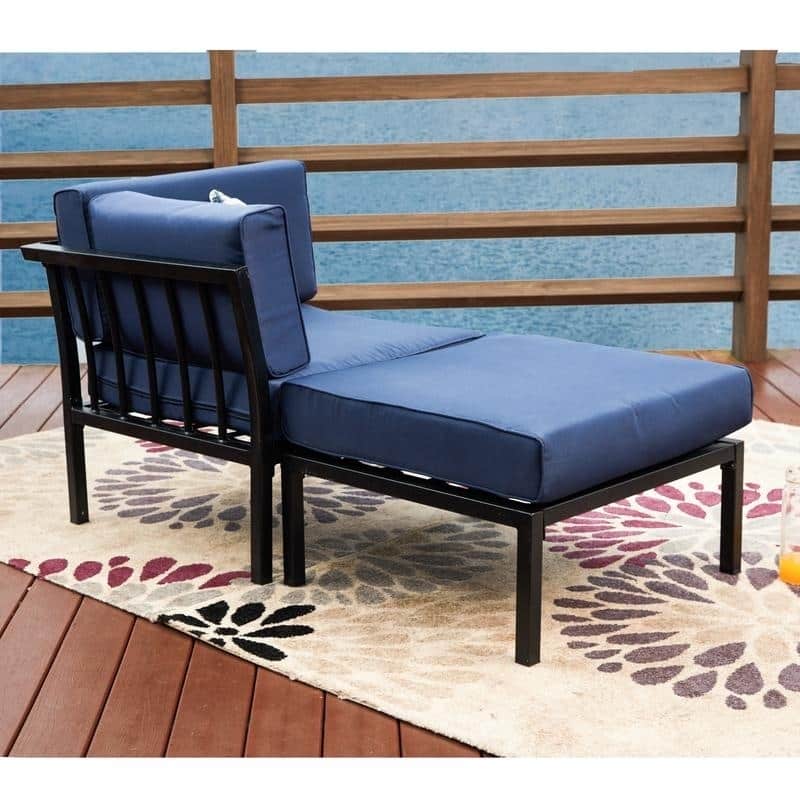 PATIO FESTIVAL 2-Piece Outdoor Corner Loveseat