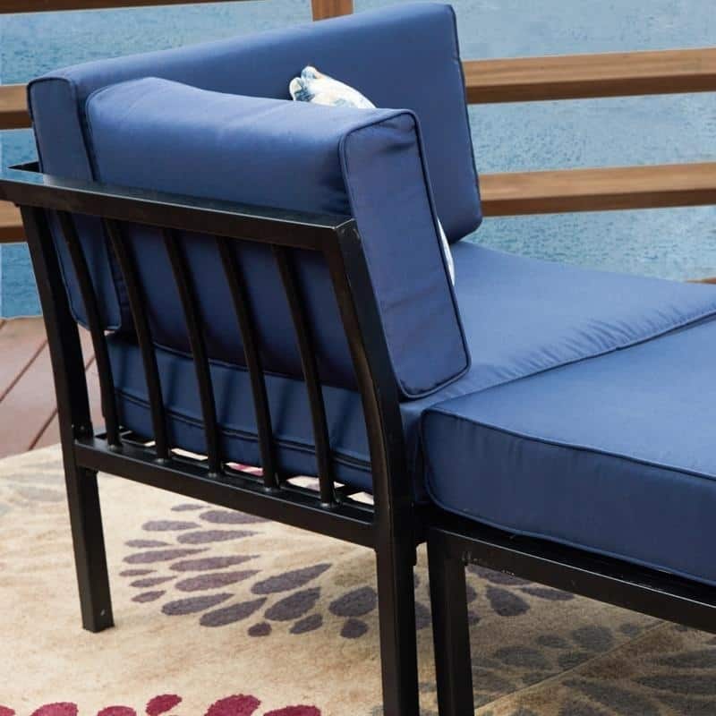 PATIO FESTIVAL 2-Piece Outdoor Corner Loveseat