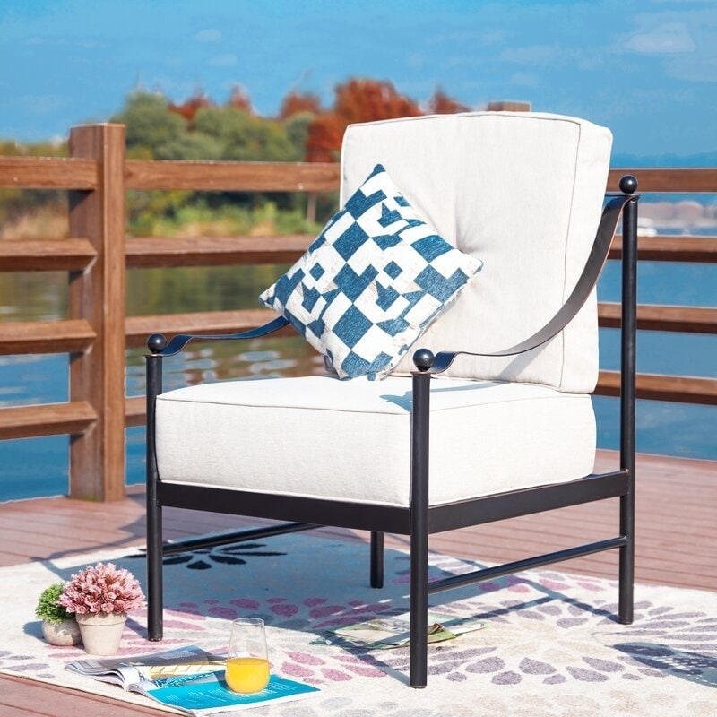 Shop Patio Festival Outdoor Lounge Chair With Cushions Free