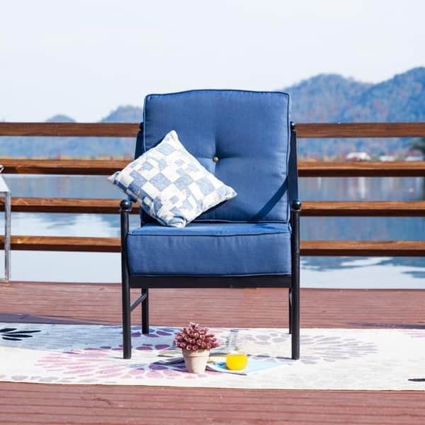 Shop Patio Festival Outdoor Lounge Chair With Cushions Free