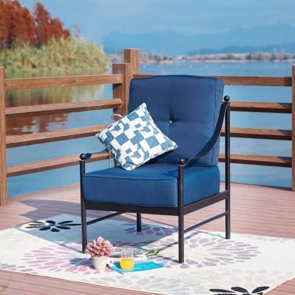 Shop Patio Festival Outdoor Lounge Chair With Cushions Free