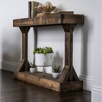Barb Small Console Table Solid Wood by Del Hutson Designs