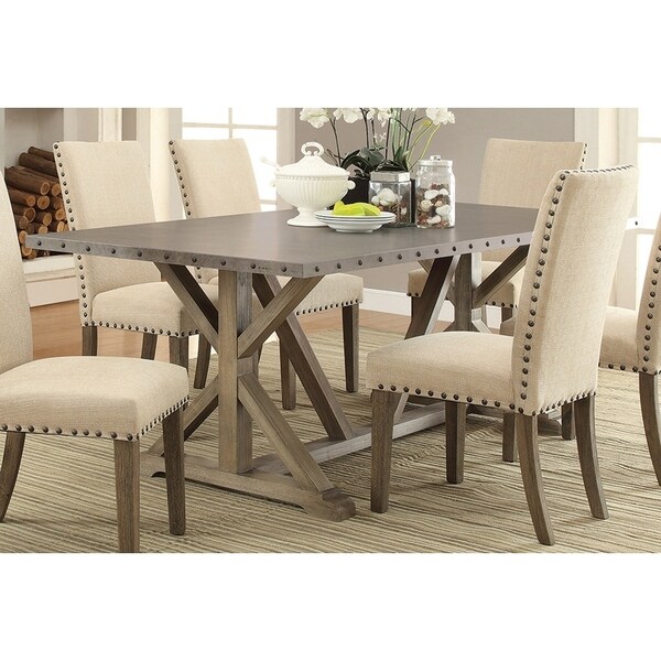 Morgan Rustic Driftwood Dining Table