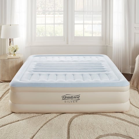 Beautyrest Silver 18-inch King Size Lumbar Supreme with Adjustable Tri-Zone Lumbar Support Air Bed Mattress with Built-in Pump