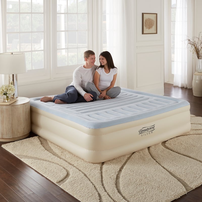 Beautyrest Lumbar Supreme King Size Air Mattress with BuiltIn Pump