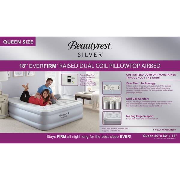 Shop Beautyrest Silver 18 Inch Queen Size Everfirm Adjustable