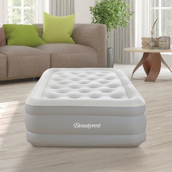 Beautyrest Sky Rise Raised Air Mattress with Pump, Twin