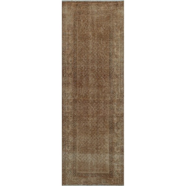 Noori Rug Vintage Zayn Rust/Beige Runner - 3'4" x 9'11"